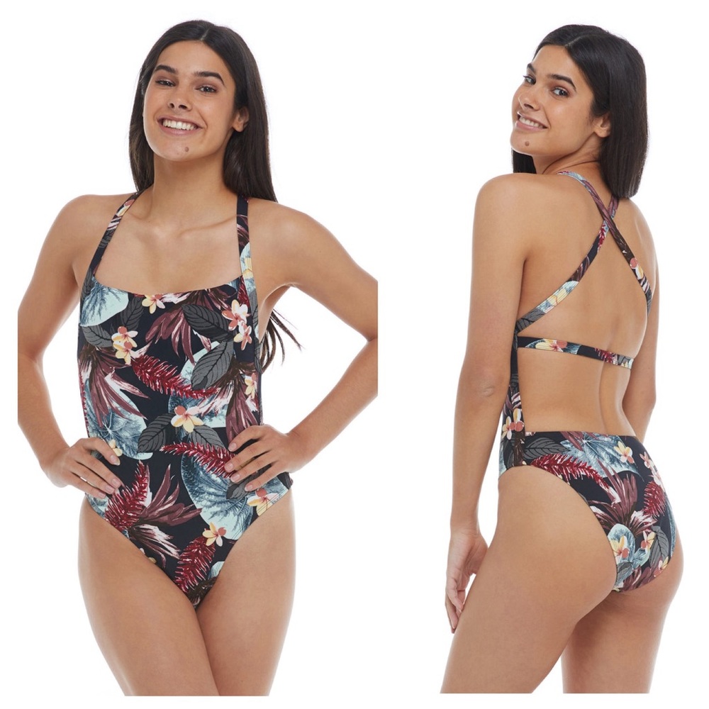 New BODY GLOVE Flourish Eco Conscious Electra One Piece Swimsuit in Spice Sz M